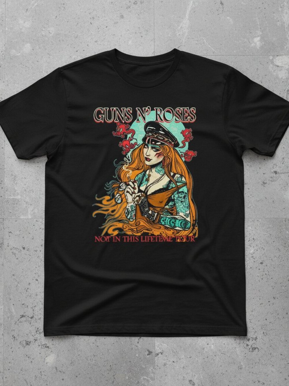 Vintage Guns N' Roses Not In This Lifetime Tour Graphic T-Shirt – Retro Rock